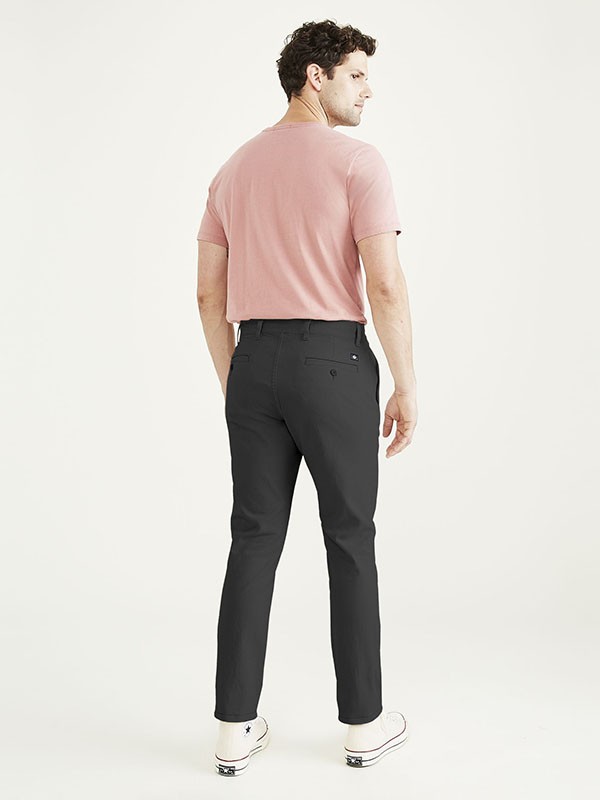 Dockers Smart 360 Flex Koyu Gri Ultimate Skinny Fit Chino Pantolon görsel 3