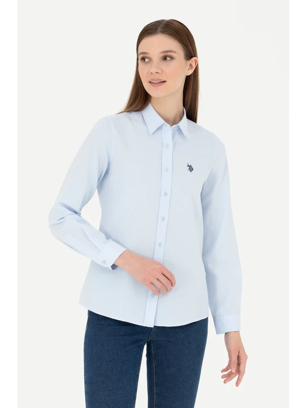 U.s. Polo Assn. Kadın Açık Mavi Gömlek Basic 50288851-VR003