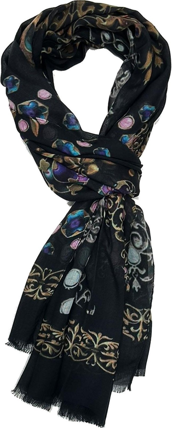 Kravatkolik Grand Style Siyah Italyan Modal Kaşkol MDL37