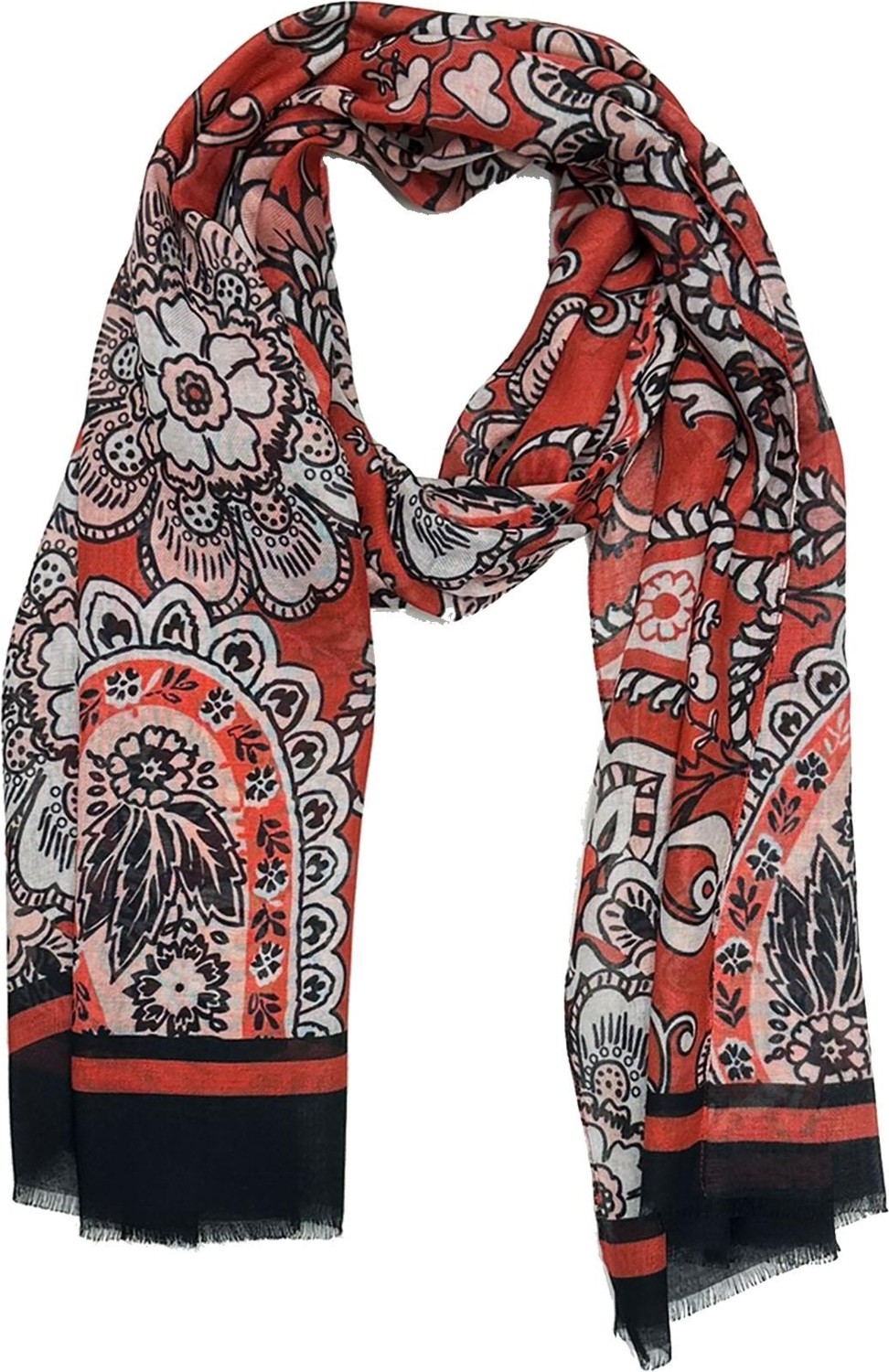 Kravatkolik Cherry Style Kırmızı Italyan Modal Kaşkol MDL39 görsel 3