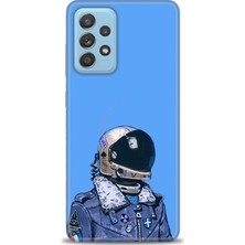 gmotp Samsung Galaxy A52 Kılıf Hd Baskılı - Mavi Astronot