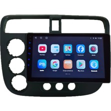 Conio Honda CIVIC(2002-2006 Yıl)2gb Ram 32GB Rom Hafıza Multimedya Android Sürüm 13 Kablosuz Carplay Navigasyon 9 Inç Ekran