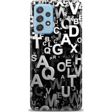 gmotp Samsung Galaxy A72 Kılıf Hd Baskılı - Harfler