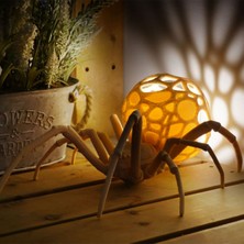 Turansoy Craft Dekoratif Spider Duvar ve Masa Lambası 10 cm