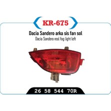 Arka Sıs Farı Sol Dacıa Sandero 265854470R