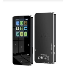 Zoli Yeni Metal Dokunmatik Mp3 Mp4 Player Müzik Çalar Bluetooth Uyumlu 5.0 Fm Radyo Video Oynatma 8 GB