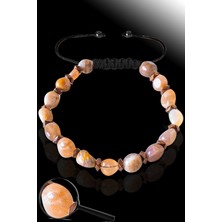 Tesbih Atölyesi Sertifikalı Amorf Model Gerçek Güneş Taşı Bileklik - Ayarlamalı