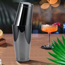 TheBRo Boston Shaker Profesyonel Bar Tipi Çalkalayıcı 850ML Parlak Siyah