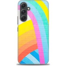 gmotp Samsung Galaxy A54 Kılıf Hd Baskılı - Renkli Duvar