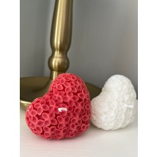 Selins Art Candle Çiçekli Kalp Mum Set