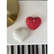 Selins Art Candle Çiçekli Kalp Mum Set