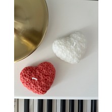 Selins Art Candle Çiçekli Kalp Mum Set