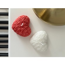 Selins Art Candle Çiçekli Kalp Mum Set