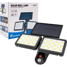 Go İthalat W770B Sensörlü 36 Cob Ledli Solar Aydınlatmalı Duvar Lambası (2818)