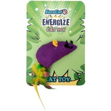 Eurocat Kedi Oyuncağı Tüylü Kuyruk Renkli Fare 316105