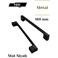 Triple Diamond 160 mm Metal Siyah Çekmece Kulpları Dolap Mutfak Mobilya Kulpu 1 Adet ( 16 cm ) = 160MM