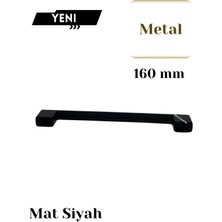 Triple Diamond 160 mm Metal Siyah Çekmece Kulpları Dolap Mutfak Mobilya Kulpu 1 Adet ( 16 cm ) = 160MM