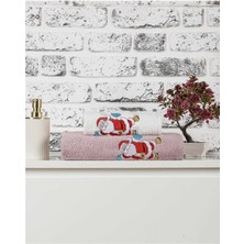 Mira Home Banyo Havlusu Takımı Noel Baba Nakışlı