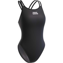 Mad Wave   Kadın Yüzücü Mayosu Antichlor Crossback Pbt - Siyah - S/36 Beden