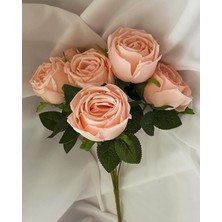 Zb Flowers Dekor çiçeği Gerçek Gibi Görünen Şakayık Gül Vazo Çiçeği  masa Çiçeği yapay Çiçek