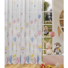 Caserta Home 1/2,5 Orta Pile Baloon Balon Çocuk Odası Tül Perde