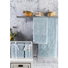 AZH Annem Livya Hediye ve Çeyizlik  Trend Cotton 2'li El,banyo Havlu SET(50X90 1ADET,70X140 1ADET)KUTULU