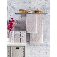 AZH Annem Livya Hediye ve Çeyizlik  Trend Cotton 2'li El,banyo Havlu SET(50X90 1ADET,70X140 1ADET)KUTULU