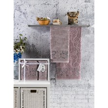 AZH Annem Livya Hediye ve Çeyizlik  Trend Cotton 2'li El,banyo Havlu SET(50X90 1ADET,70X140 1ADET)KUTULU