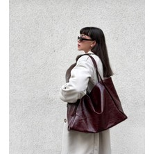 Lucit Bag Lucitbag Desenli Bordo