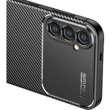 Voyo Galaxy S24 Plus Karbon Desen Auto Focus Silikon Kılıf