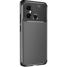 Voyo Xiaomi Redmi 12C Ultra Karbon Desen Auto Focus Silikon Kılıf