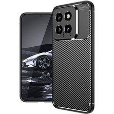 Apsuwa Xiaomi Mi 14 Kılıf Negro Karbon Fiber Desen Silikon