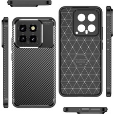 Apsuwa Xiaomi Mi 14 Kılıf Negro Karbon Fiber Desen Silikon