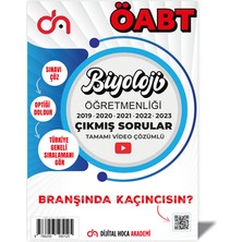 Dijital Hoca Akademi 2024 ÖABT Biyoloji Öğretmenliği Son Beş Yıl Çıkmış Sorular Tamamı Video Çözümlü