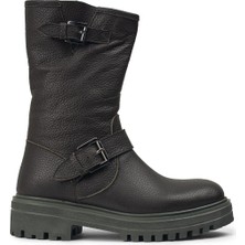 Deery Hakiki Deri Yeşil Kadın Bot - 01805ZYSLE01
