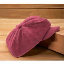 Shopiolog Kadın Kışlık Kaşe Yünlü Dökümlü Şapka Kasket