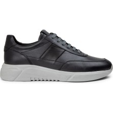 Deery  Deri Gri Erkek Sneaker Ayakkabı - 01963MGRIE02