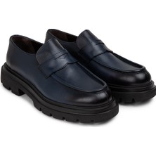Deery  Deri Lacivert Erkek Loafer Ayakkabı - 01980MLCVE01
