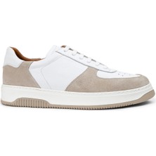 Deery  Deri Bej Erkek Sneaker Ayakkabı - 01965MBEJE01