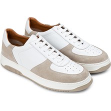 Deery  Deri Bej Erkek Sneaker Ayakkabı - 01965MBEJE01
