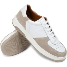 Deery  Deri Bej Erkek Sneaker Ayakkabı - 01965MBEJE01