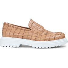 Deery Pudra Rengi Kadın Loafer Ayakkabı - 01903ZPDRP01