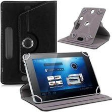 TezMax Concord A10 Plus 10.1" Dönerli Standlı Deri Tablet Kılıfı - Nano Cam Ekran Koruyucu