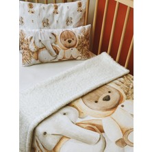 Pithy Peluş Çift Yüz Bebek Battaniye (80X120)-BABY Bear