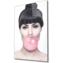 Miraax Sakızlı Kadın Cam Tablo