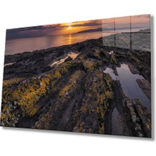 Miraax Gün Batımı Manzara Cam Tablo