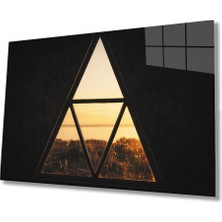 Miraax Pencere Cam Tablo    Gün Batımı Pencere Cam Tablo