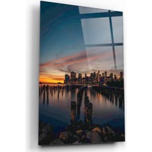 Miraax Şehir Manzarası Cam Tablo