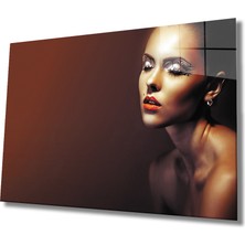 Miraax Kadınlar Tribal Göz Makyajı Cam Tablo