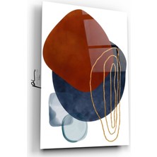 Miraax Soyut Desenler Cam Tablo